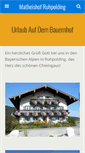 Mobile Screenshot of matheishof-ruhpolding.de